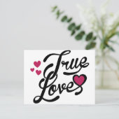 wahre Liebe Postkarte (Stehend Vorderseite)