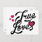 wahre Liebe Postkarte (Vorne/Hinten)
