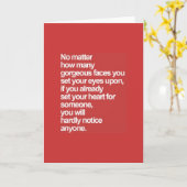 WAHRE LIEBE QUOTEN, WIE VIELE GORGEÖSE GESICHT SET KARTE (Gelbe Blume)