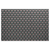 Wahre Liebe-Rockabilly Winged Herz Stoff (Yard (91,4 cm))