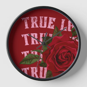 Wahre Liebe Rose Romantischer Valentinstag Uhr