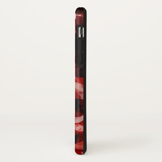 Wahre Liebe-rotes Herz-Gefühl mit schwarzer rosa Case-Mate iPhone Hülle (Hinten/Links)