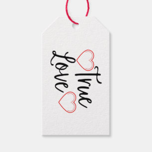 Wahre Liebe Schwarzer Valentinstag Geschenkanhänger