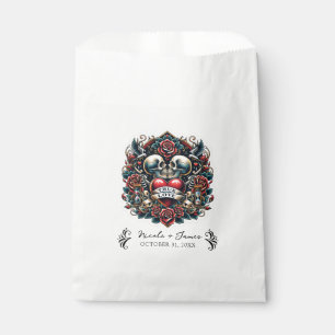 Wahre Liebe Skelett Herz Tattoo Hochzeit Geschenktütchen