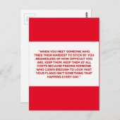 WAHRE LIEBE SOULMATES LOYALTY FRIENDSHIP DEFINIERT POSTKARTE (Vorne/Hinten)