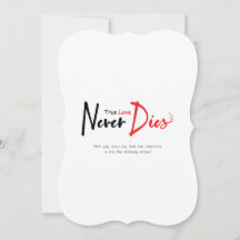 Wahre Liebe stirbt nie