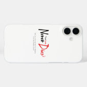 Wahre Liebe stirbt nie Case-Mate iPhone Hülle (Rückseite (Horizontal))