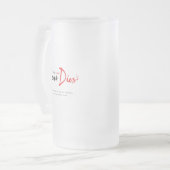 Wahre Liebe stirbt nie Mattglas Bierglas (Vorderseite Links)