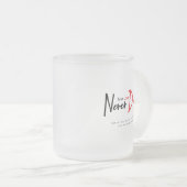 Wahre Liebe stirbt nie Mattglastasse (VorderseiteRechts)