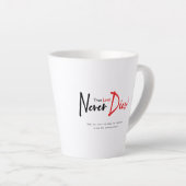 Wahre Liebe stirbt nie Milchtasse (Rechte Ecke)