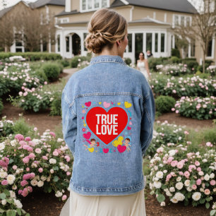 Wahre Liebe - Valentinstag Jeansjacke