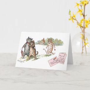 Wahre Liebe von Louis Wain Blank Karte