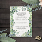 Wahre Liebe Wasserfarben Blumenblauer und grüne Ho Einladung