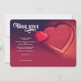 Wahre Liebe, zwei Herzen, Einladung zur Roten Hoch