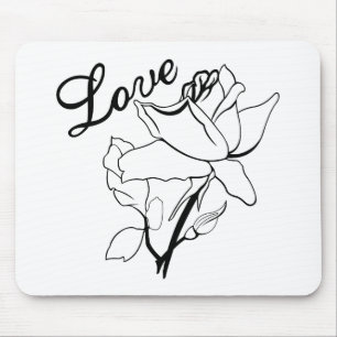 Wahre Liebesherzrosen Valentinstag Süßeste Mousepad