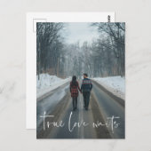 Wahre Love wartet Hochzeit verzögert Wechsel Postk Postkarte (Vorne/Hinten)