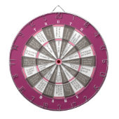 Wahre oder Dare Dart Board Pink/Gray (kein Küssen) Dartscheibe (vorne)