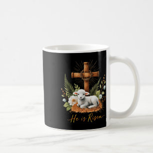 Wahre Osterfeier ist er Risen Lammkrone Thorn Cros Kaffeetasse