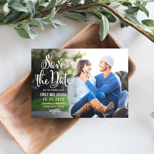 Wahre romantische, EDITABLE-FARBkarte Save the Dat Date