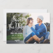 Wahre romantische, EDITABLE-FARBkarte Save the Dat Save The Date (Vorderseite)