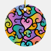 Wahre Schattierungen der Liebe Keramik Ornament (Hinten)