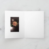 Wahre Schönheit einer Pfirsich-Blume, für ein Karte (Innenseite)