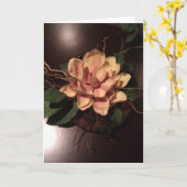 Wahre Schönheit einer Pfirsich-Blume, für ein Karte (Gelbe Blume)