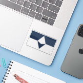 Wahre Südantarktische Flagge Aufkleber (Laptop mit iPhone)