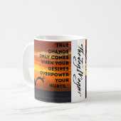"Wahre Veränderung" Kaffeetasse (Vorderseite Links)