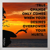 "Wahre Veränderung" Poster (Vorne)