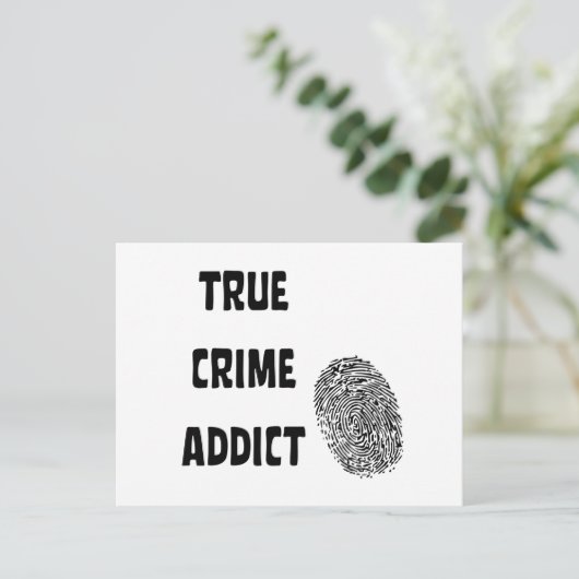 Wahre Verbrechenssüchtige Postkarte (Stehend Vorderseite)