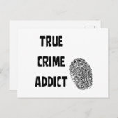 Wahre Verbrechenssüchtige Postkarte (Vorne/Hinten)