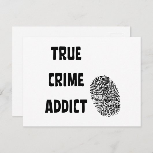 Wahre Verbrechenssüchtige Postkarte (Vorne/Hinten)