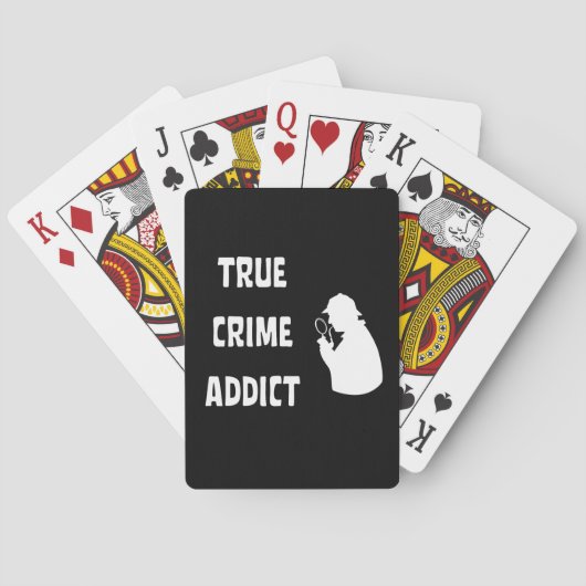 Wahre Verbrechenssüchtige Spielkarten (Rückseite)