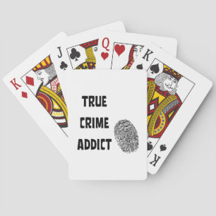 Wahre Verbrechenssüchtige Spielkarten