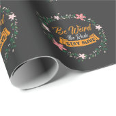 Wahre Verbrecherpodcast seltsam sein, Rude Bleibe  Geschenkpapier (Rolleneckpunkt)