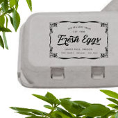 Wahre Vintage Eierkarton Gummistempel
