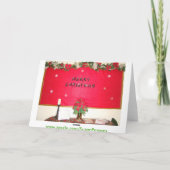 Wahre Weihnachtsbedeutung Feiertagskarte (Rückseite)