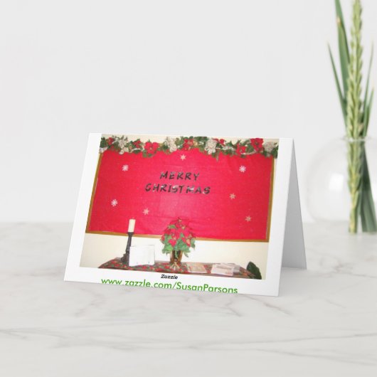 Wahre Weihnachtsbedeutung Feiertagskarte (Rückseite)