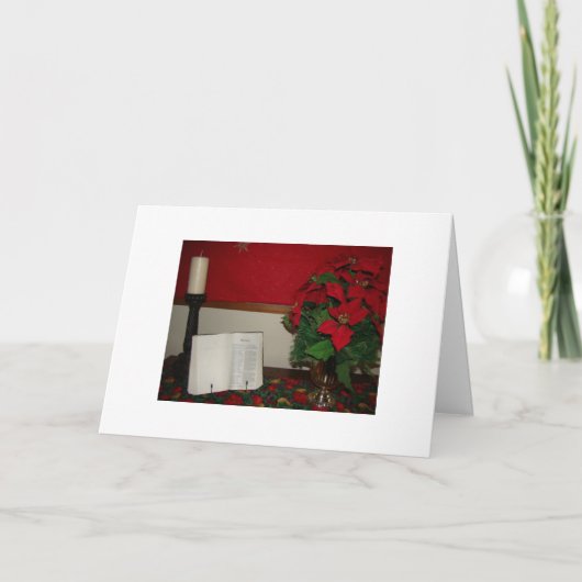 Wahre Weihnachtsbedeutung Feiertagskarte (Vorderseite)