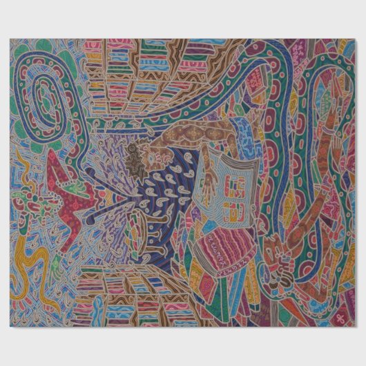 Wahre Wörter in der Bibliothek Geschenkpapier (Flach)