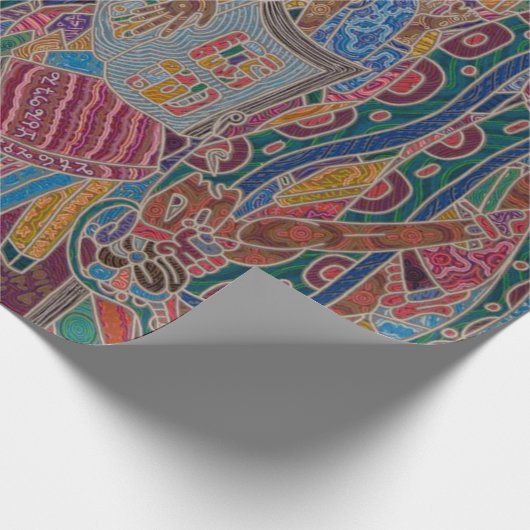 Wahre Wörter in der Bibliothek Geschenkpapier (Ecke)