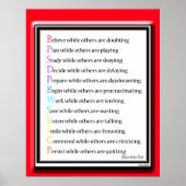 Während andere sind ... poster (Vorne)