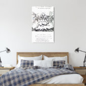 Während der Salamander brennt Leinwanddruck (Insitu (Schlafzimmer))