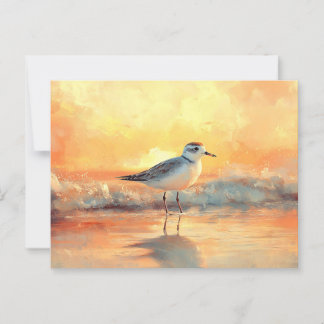Während des Sonnenuntergangs in den Ozeanwellen St Postkarte