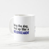 Während des Tages kleide ich oben Kaffeetasse (Vorderseite Links)