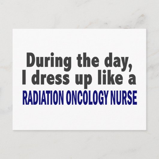 Während des Tages Strahlentherapie Onkologie Postkarte (Vorderseite)