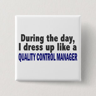Während des Tagesqualitätskontrolle-Managers Button