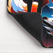 Während die Hitze der Morgensonne ihr Gesicht erwä Mousepad (Ecke)