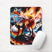 Während die Hitze der Morgensonne ihr Gesicht erwä Mousepad (Mit Mouse)